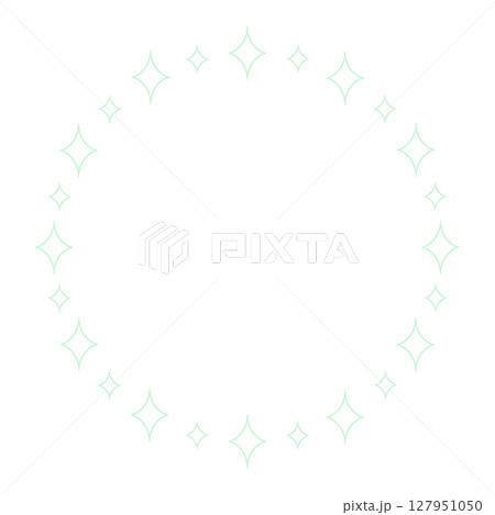 キラキラのフレーム 127951050