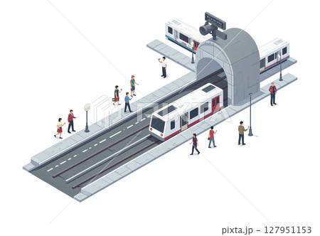地下鉄の鼓動 127951153