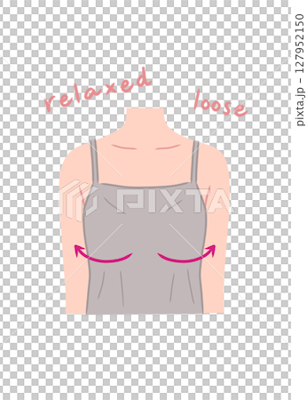 Illustration material of a woman wearing a bra top 127952150