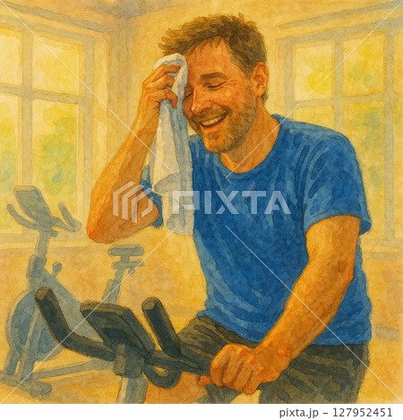 フィットネス トレーニング ボディービル 127952451