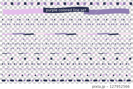 Purple line set Purple line set 127952566