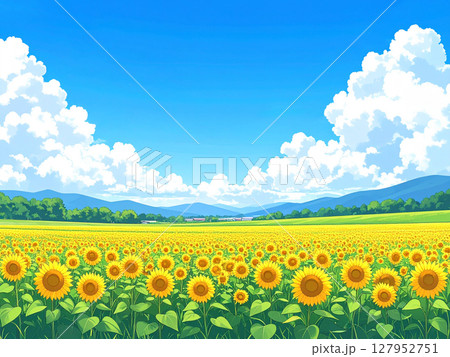 向日葵と青空 127952751