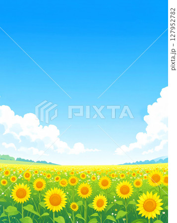 向日葵と青空 127952782