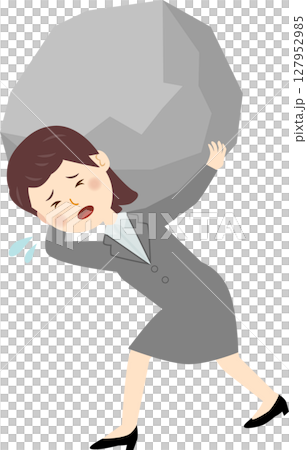 Business woman suffering from pressure Business woman suffering from pressure 127952985