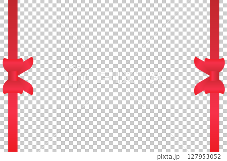 Red ribbon frame Red ribbon frame 127953052