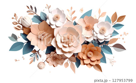 Beautiful bouquet of pink roses isolated on white background. Beautiful bouquet of pink roses isolated on white background. 127953799