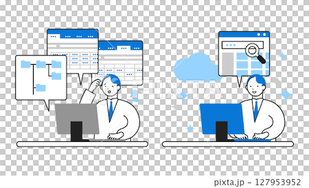 推動DX數位轉型的社會圖示：透過實施CRM提高效率 127953952