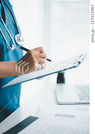 Concept business doctor education essential globalization, student learn and study in university and college to master knowledge needed travel global economy. book stethoscope for medical health care Concept business doctor education essential globalization, student learn and study in university and college to master knowledge needed travel global economy. book stethoscope for medical health care 127953967