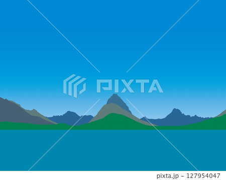 グレイシャー国立公園　glacier national park　スウィフトカレント湖　アメリカ 127954047