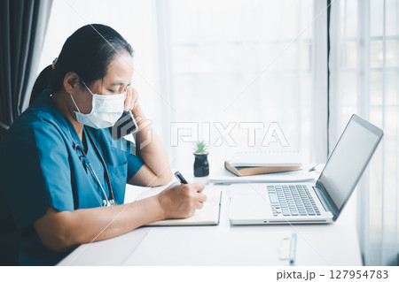Concept business doctor education essential globalization, student learn and study in university and college to master knowledge needed travel global economy. book stethoscope for medical health care 127954783