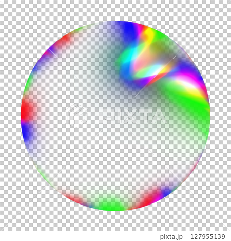 Prism sphere with transparent background (screen recommended) 127955139