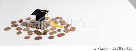 Business concept growth involves strategic financial management money loan investment bank real estate economic development encourage save buy home car education income stack investment economy return 127955416