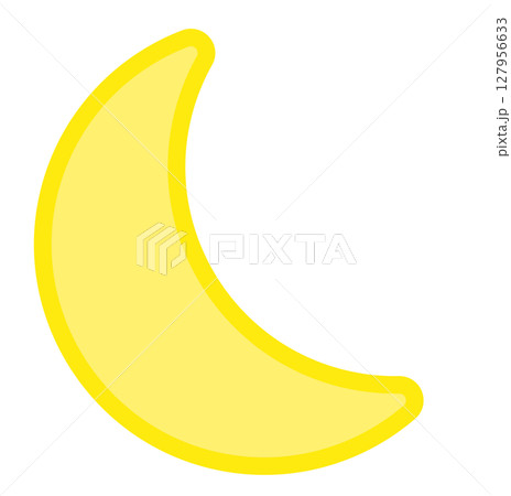 ゆるい　可愛い　月　アイコン　パステル　三日月	 127956633