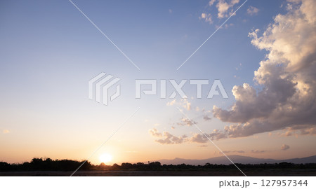 Beautiful sky and cloud suit for nature background. Beautiful sky and cloud suit for nature background. 127957344