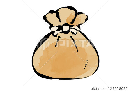 餅巾着のベクターイラスト 手描き 筆 冬 鍋物 餅巾着のベクターイラスト 手描き 筆 冬 鍋物 127958022
