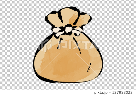 餅巾着のベクターイラスト 手描き 筆 冬 鍋物 餅巾着のベクターイラスト 手描き 筆 冬 鍋物 127958022