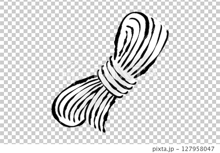 白滝・糸こんにゃくのベクターイラスト 手描き 筆 冬 鍋物 白滝・糸こんにゃくのベクターイラスト 手描き 筆 冬 鍋物 127958047