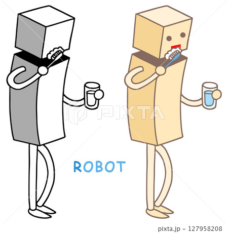 ロボットキャラクター - 歯磨き・虫歯予防・デンタルケア 127958208