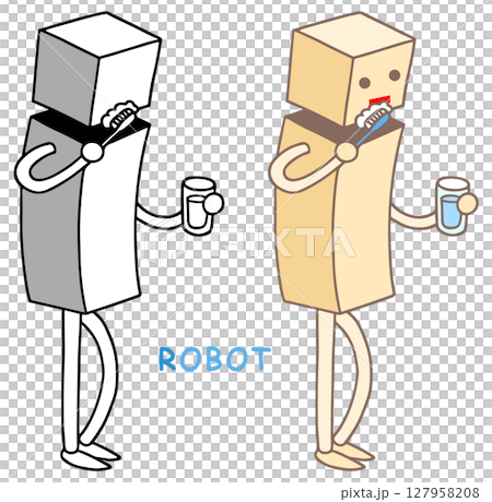 ロボットキャラクター - 歯磨き・虫歯予防・デンタルケア 127958208
