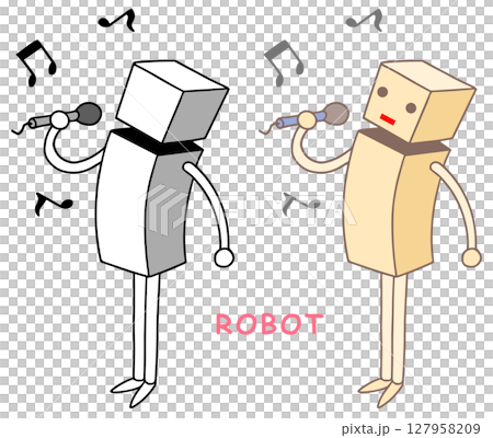 ロボットキャラクター - カラオケ大会・歌唱・のど自慢 127958209