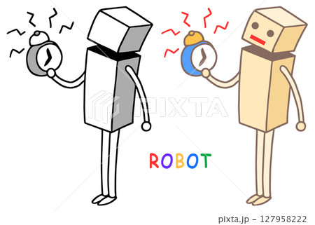 ロボットキャラクター - 寝覚め・目覚め・目覚まし時計 127958222