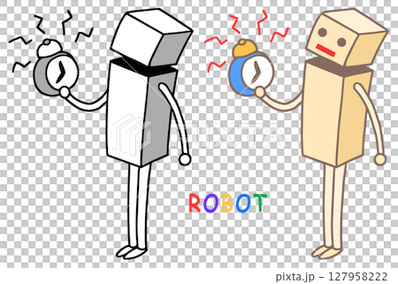 ロボットキャラクター - 寝覚め・目覚め・目覚まし時計 127958222