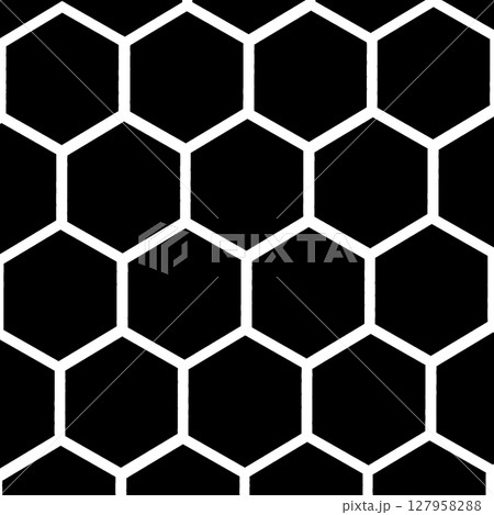 六角形素材 127958288