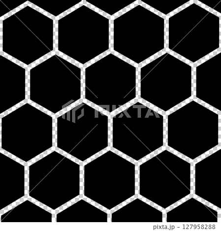 六角形素材 127958288