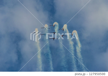 Avia show in honor of Swiss National Day on August 1st, Switzerland Avia show in honor of Swiss National Day on August 1st, Switzerland 127958500