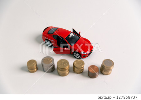 Business concept growth involves strategic financial management money loan investment bank real estate economic development encourage save buy home car education income stack investment economy return 127958737