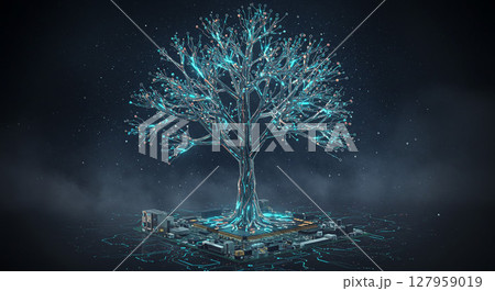 デジタル　テクノロジー　ツリー 127959019