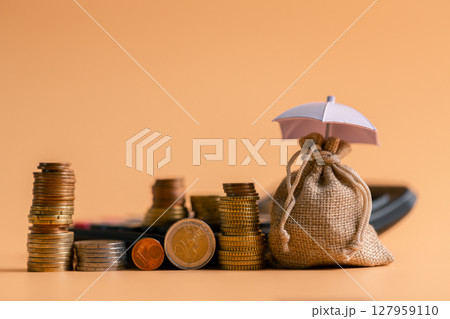 Insurance background money coin concept business protection finance sale financial investment buy automobile purchase loan deal agent rent rental premium assurance save banking tax return calculation Insurance background money coin concept business protection finance sale financial investment buy automobile purchase loan deal agent rent rental premium assurance save banking tax return calculation 127959110