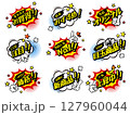 コミック風デザインの販促POP吹き出しセット 127960044