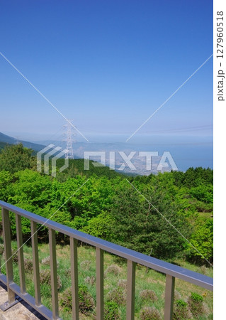 愛媛県四国中央市 翠波北峰展望台から新居浜市方面を望む 愛媛県四国中央市 翠波北峰展望台から新居浜市方面を望む 127960518