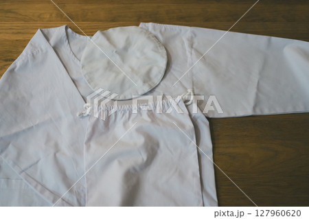 学校給食の給食エプロンセット 学校給食の給食エプロンセット 127960620