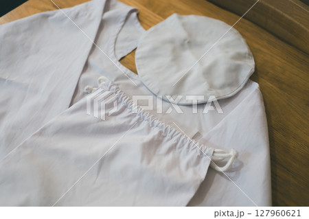 学校給食の給食エプロンセット 学校給食の給食エプロンセット 127960621