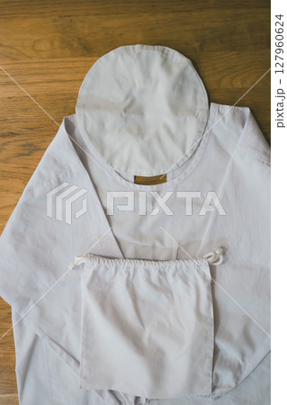 学校給食の給食エプロンセット 学校給食の給食エプロンセット 127960624