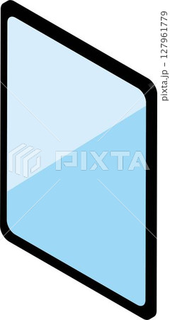 アイソメトリック タブレット モックアップ テンプレート デザイン イラスト素材 アイソメトリック タブレット モックアップ テンプレート デザイン イラスト素材 127961779