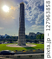 A monument in the Square of Heroes in Tbilisi. Heroes Square. Heroes monument. High quality photo 127963858