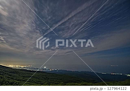 鳥海山駐車場から見上げた夜空 127964122