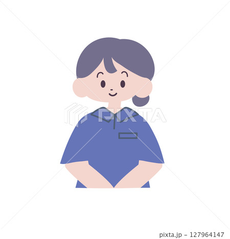 手を合わせているイラスト【医療職】 127964147