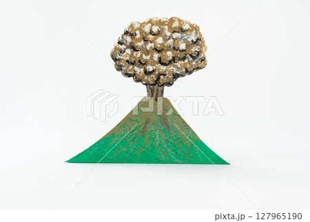 火山噴火　火山灰対策　噴火情報　降灰予報　山 127965190