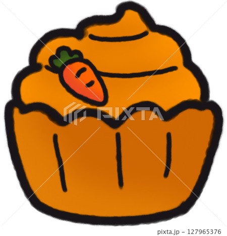 carrot cupcake 127965376