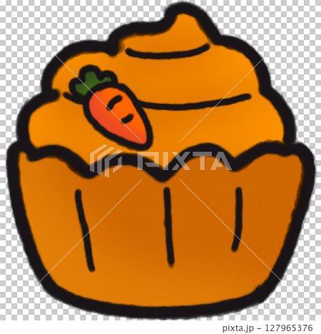 carrot cupcake 127965376