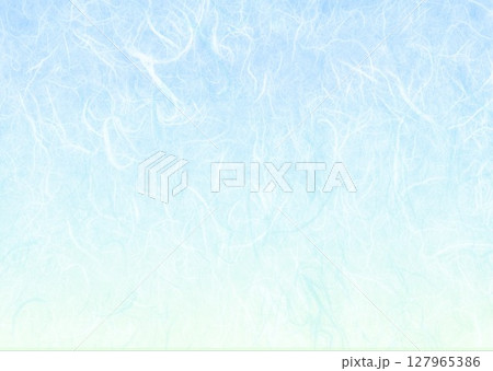 毛足のある和紙水色 127965386