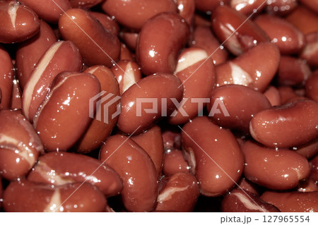 Close up of red Kidney Beans that have been soaked before being cooked Close up of red Kidney Beans that have been soaked before being cooked 127965554