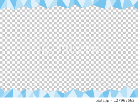Horizontal frame illustration with ice as the image_green 127965662