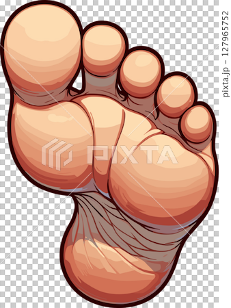 足の裏のイラスト 127965752