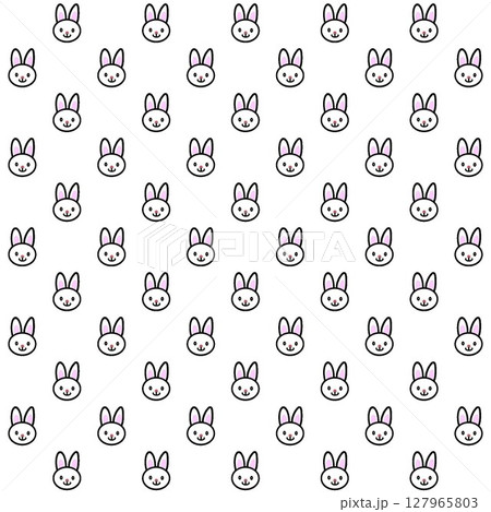 ウサギの顔の壁紙イラスト 127965803