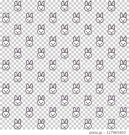ウサギの顔の壁紙イラスト 127965803